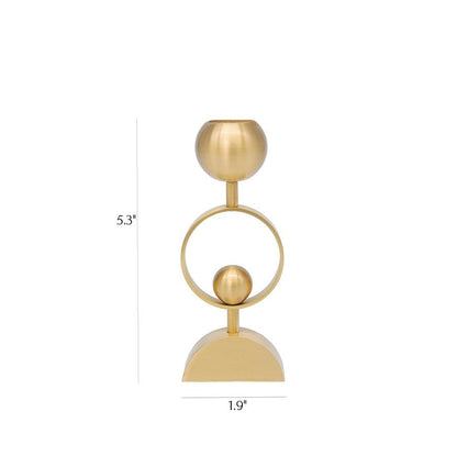 Tramonto Ball - Graceful Brass Candle Stand