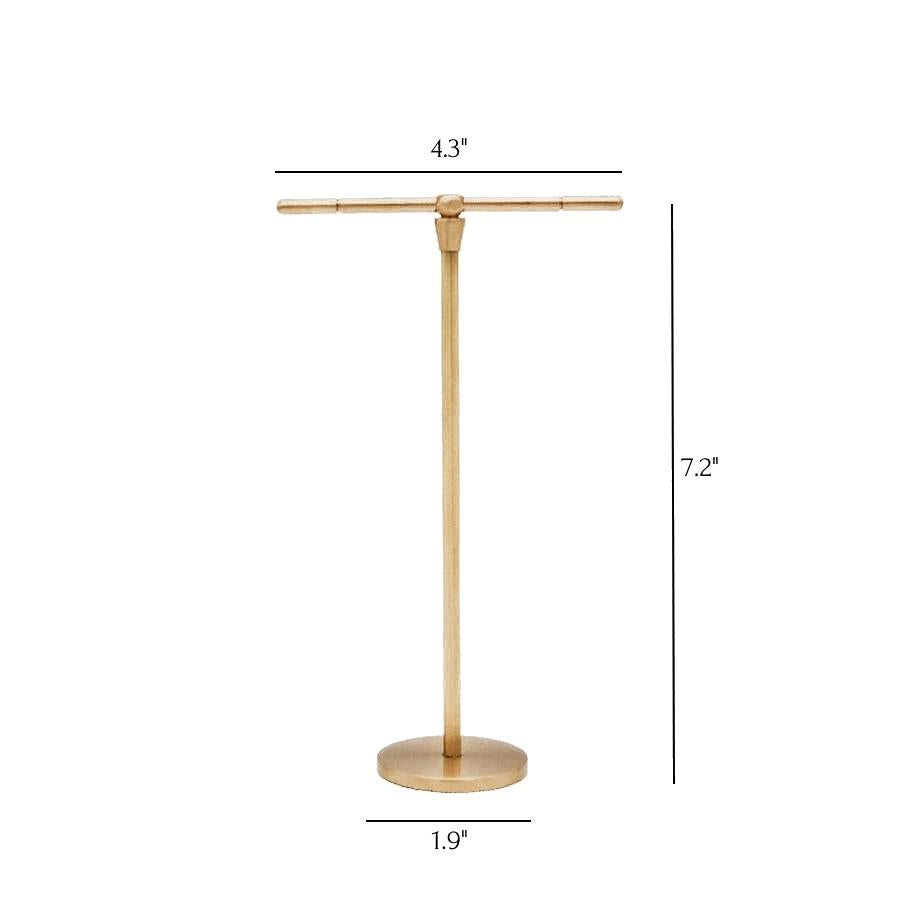 Lia - Brass Jewelry Organizer Stand: Keep Your Treasures Tidy and Elegant