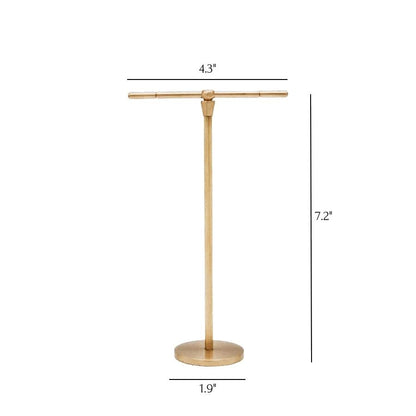 Lia - Brass Jewelry Organizer Stand: Keep Your Treasures Tidy and Elegant