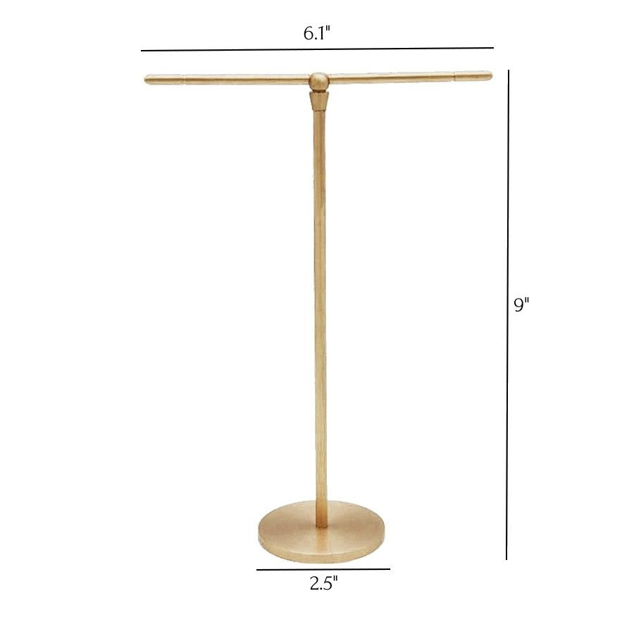 Lia - Brass Jewelry Organizer Stand: Keep Your Treasures Tidy and Elegant