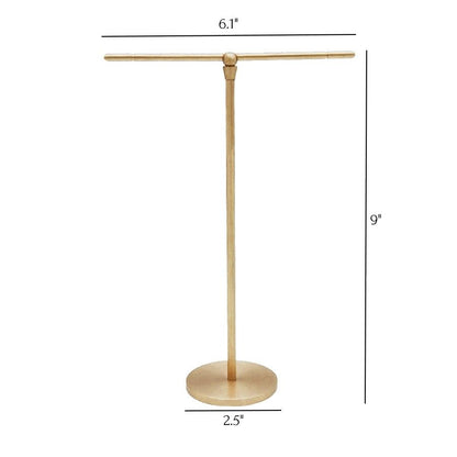 Lia - Brass Jewelry Organizer Stand: Keep Your Treasures Tidy and Elegant