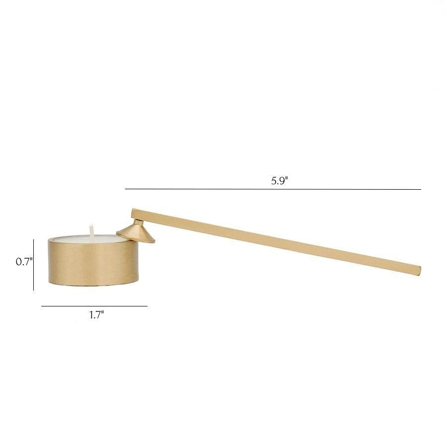 Bella Luce - Elegant Brass Tealight with Snuffer