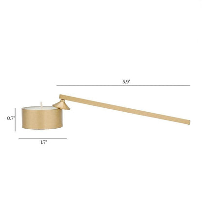 Bella Luce - Elegant Brass Tealight with Snuffer