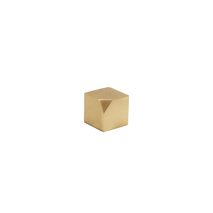 Heavy Duty Cube-Shaped Handcrafted Brass Bookweight