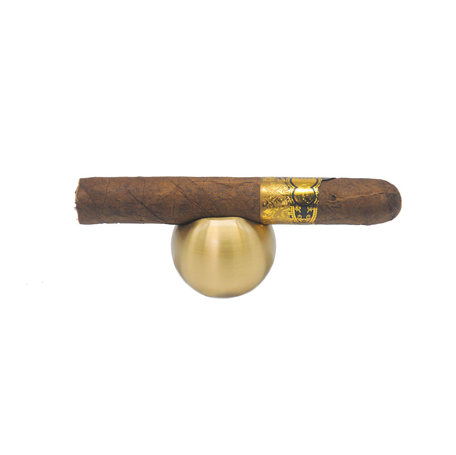 Expertly Crafted Brass Ball Cigar Holder