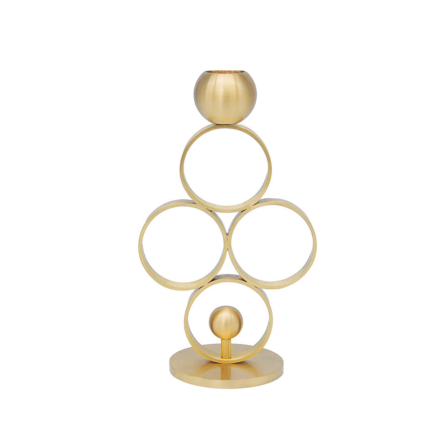 Anello de Luce - Artisan Brass Candlestick Holder - Elegant and Handcrafted