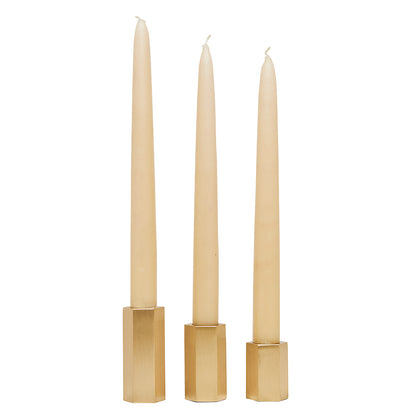 d'Oro Scintille - Elegant Brass Candle Holder Set: The Perfect Accent for Your Home ( Set of 3 )