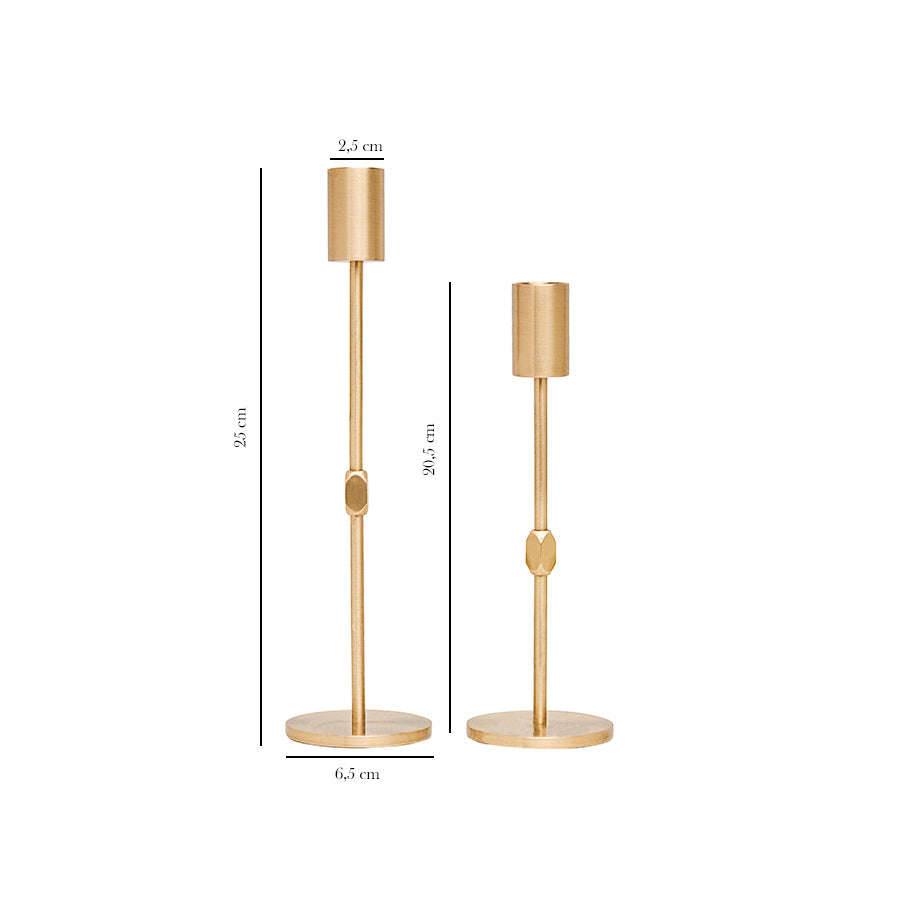 Golden Hour Candle Holder Set - Complementary Pieces, Varying Heights