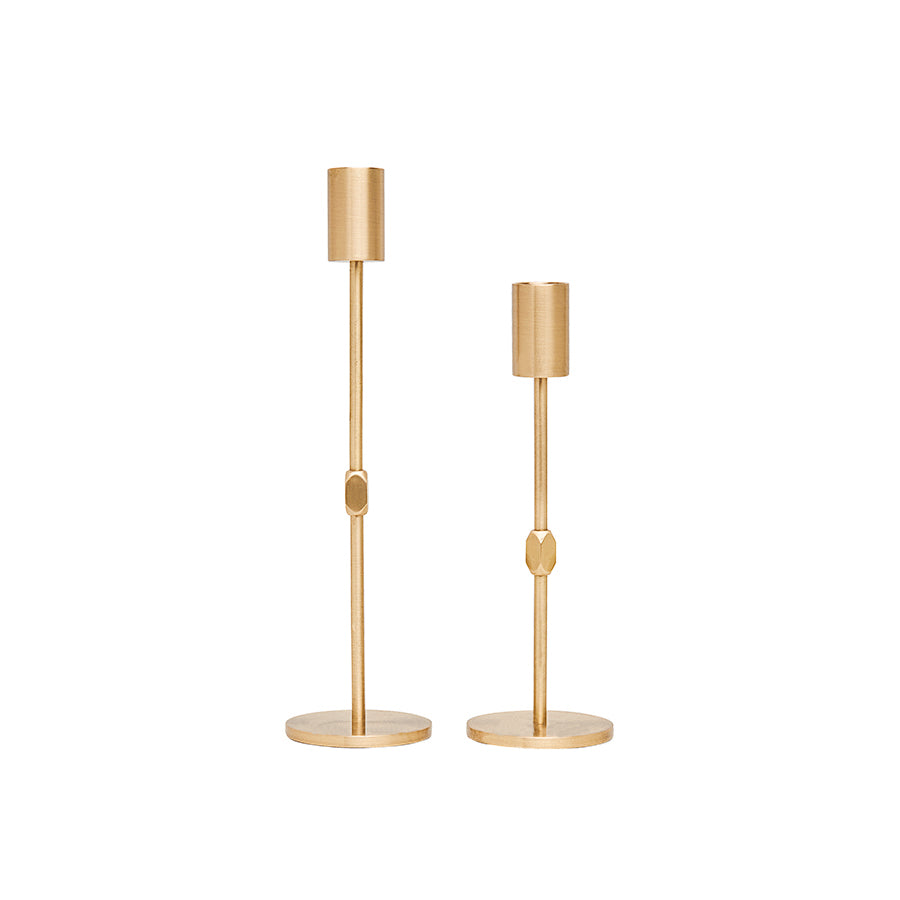 Golden Hour Candle Holder Set - Complementary Pieces, Varying Heights