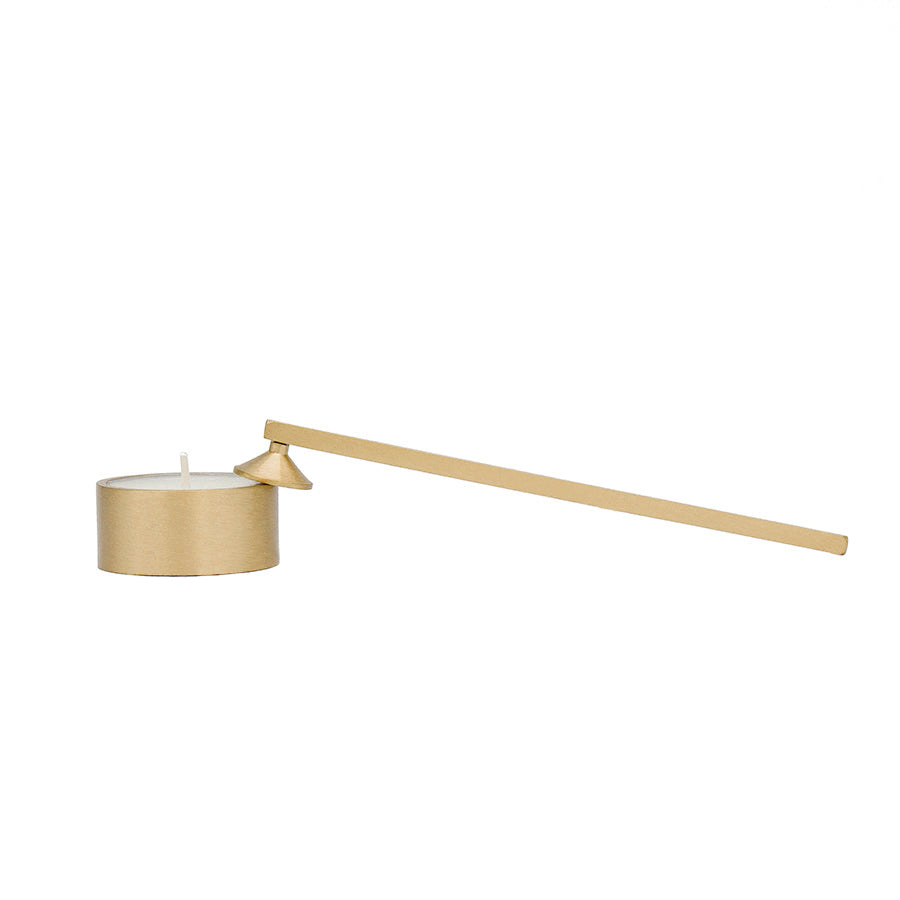 Bella Luce - Elegant Brass Tealight with Snuffer