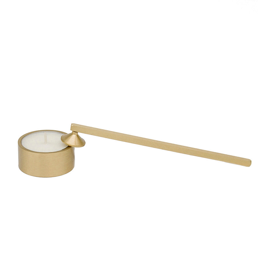 Bella Luce - Elegant Brass Tealight with Snuffer