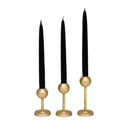 Galassie Dorate - Sophisticated Brass Candle Holder Trio ( Set of 3 )