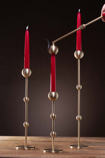 Artisan Brass Ball Candle Snuffer: Handcrafted Beauty for Your Home Decor