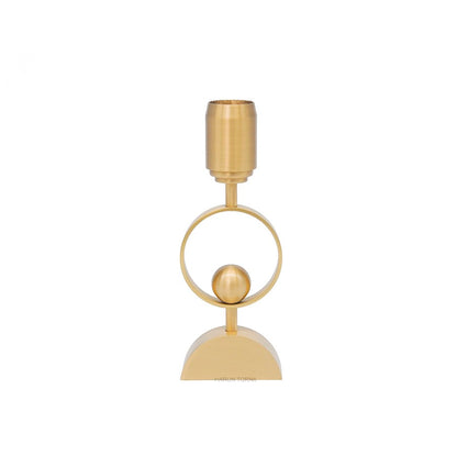 Tramonto Cylinder  - Graceful Brass Candle Stand